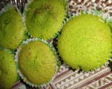 A picture of step 6 of Surprise Green Velvet Cupcakes.