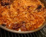 A picture of step 9 of Venison with Pasta in the Oven!!!.