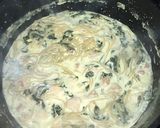 A picture of step 3 of Basil pesto chicken pasta.