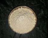 A picture of step 1 of Ghee mysore pak.