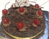 Foto langkah ke 10 dari resep First time Black forest in my Life 😘❤️💛💚💙😘🎂🍰.
