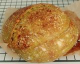 Foto langkah ke 22 dari resep Pandan Chili Flakes Cheese Sourdough Bread (Open Bake Method).