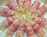 A picture of step 4 of Bean Sprout and Pork Shabu Shabu Rolls: Easy Microwave Recipe.