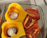 Une image de l'étape 1 de Soupe légumes rôtis (butternut, poivrons) et lait de coco.