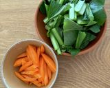 A picture of step 1 of One-Pan Soboro Bibimbap Bowl with Ground Meat.