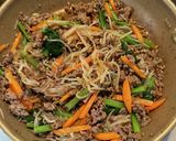 A picture of step 3 of One-Pan Soboro Bibimbap Bowl with Ground Meat.