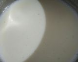 A picture of step 3 of Italian coffee panna cotta dessert.