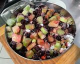 Une image de l'étape 4 de Tarte rhubarbe cassis.