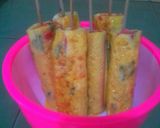 Foto langkah ke 6 dari resep Sosis telur /sostel tanpa cetakan.