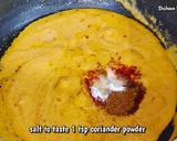 A picture of step 4 of Methi matar malai.