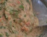 A picture of step 2 of Mung Dal chilla.