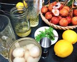 Hình bước làm 3 của món Trà Vải Hoa Hồng