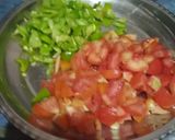 A picture of step 1 of Vegetable of tomato & chilli.