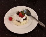A picture of step 6 of Vanilla Cheesecake for One.