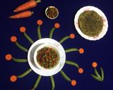 A picture of step 8 of Carrot and Peas Curry.