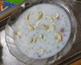 A picture of step 3 of Sabudana kaju kheer.
