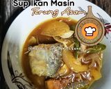 Gambar langkah 3 resipi Sup Ikan Masin Terung Asam.