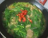 Foto langkah ke 4 dari resep 47. Tumis sawi with baso and macaroni.