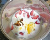 A picture of step 1 of 🍓🍓Strawberry Chia Pudding (Fire - less Cooking) (Sugar-free) 🍓🍓.