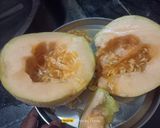 A picture of step 1 of Muskmelon Juice.