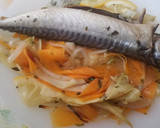 Foto del paso 3 de la receta: Caballa con verduras en papillote