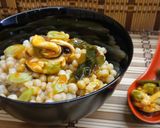 Foto del paso 4 de la receta Cuscús Perlado al Aceite de Bonito con Notas Umami de Salsa Perrins, Wakame y Mejillones