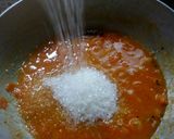 A picture of step 5 of Tomato chutney with dates and mango pulp candy.