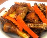 A picture of step 6 of OnionCarrot Chicken.