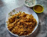 A picture of step 9 of Egg dum biryani.