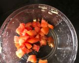 A picture of step 1 of Raw papaya sabji.