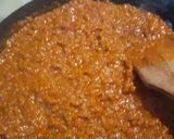 A picture of step 1 of Pasta bolognese.