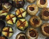 A picture of step 3 of Stuffed mushroom baingan masala.