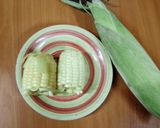 A picture of step 1 of Corn, macaroni soup 🍲🍅🧅🥕.