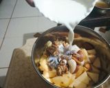 A picture of step 3 of Delicious nutritious healthy Apple dry fruit smoothi.