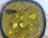 A picture of step 7 of Hadrabadi paneer.