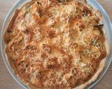 Une image de l'étape 5 de Quiche haricots verts poulet pané.
