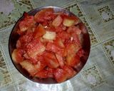 A picture of step 1 of Watermelon Lassi.