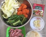 Foto langkah ke 1 dari resep Capcay With Jamur Enoki dan Jamur Kancing.