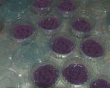 Foto langkah ke 6 dari resep Puding Mawar Taro Leci.