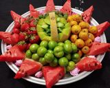 عکس مرحله 1 از دستور سینی مزه (میوه های بهاری)