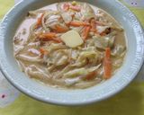 A picture of step 2 of Sapporo Higuma! White Miso Ramen.