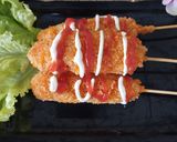 Foto langkah ke 4 dari resep 128. Corndog Mozzarella.