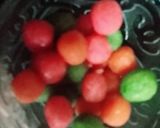 A picture of step 3 of Ping pong rice balls in coconut milk.