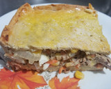 Foto del paso 8 de la receta: Tarta de atún, choclo, zanahoria, huevo y cebolla