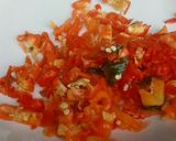 A picture of step 4 of Yam with egg sauce.