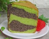Foto langkah ke 13 dari resep Chiffon Cake Pandan-Ketan Hitam.