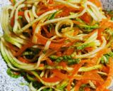Φωτογραφία βήματος 4 της συνταγής Noodles κολοκυθιού - aka Zoodles με κρύα σως αβοκάντο