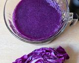 Foto del paso 5 de la receta: Jugo de repollo morado con aceite de orégano 💜Jugo de lombarda o col morada por extractor 💜