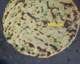 A picture of step 8 of Masala Bajra Roti.