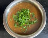 A picture of step 8 of Dal Bukhara With Steam Brown Rice & Onion Salad.